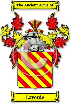 Laverde Family Crest Download (jpg) Legacy Series - 150 DPI