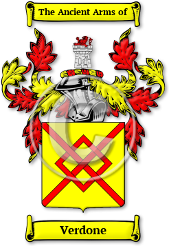 Verdone Family Crest Download (jpg) Legacy Series - 150 DPI