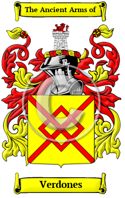 Verdones Family Crest Download (JPG) Heritage Series - 300 DPI