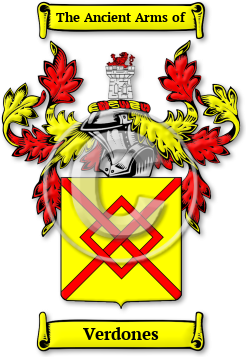 Verdones Family Crest Download (jpg) Legacy Series - 150 DPI