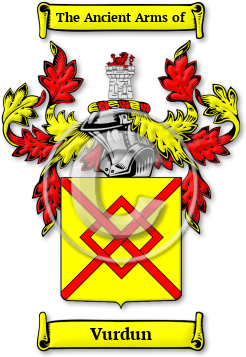 Vurdun Family Crest Download (JPG) Legacy Series - 600 DPI