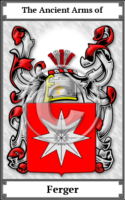 Ferger Family Crest Download (JPG)  Book Plated - 150 DPI