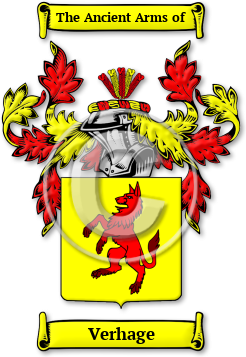 Verhage Family Crest Download (jpg) Legacy Series - 150 DPI