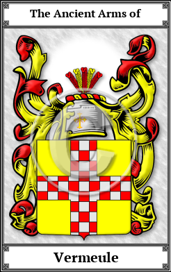 Vermeule Family Crest Download (JPG)  Book Plated - 150 DPI