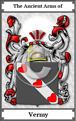Vermy Family Crest Download (JPG)  Book Plated - 150 DPI