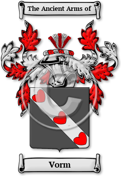 Vorm Family Crest Download (jpg) Legacy Series - 150 DPI