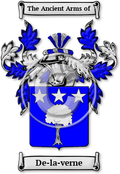 De-la-verne Family Crest Download (jpg) Legacy Series - 150 DPI