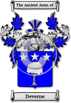Deverne Family Crest Download (jpg) Legacy Series - 150 DPI