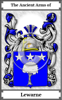 Lewarne Family Crest Download (JPG)  Book Plated - 150 DPI