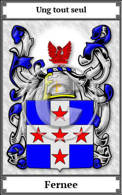 Fernee Family Crest Download (JPG)  Book Plated - 150 DPI