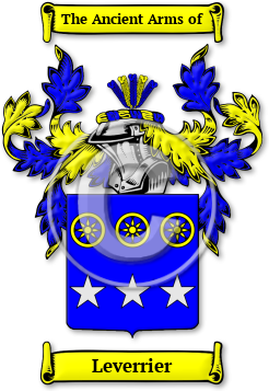 Leverrier Family Crest Download (jpg) Legacy Series - 150 DPI