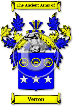 Verron Family Crest Download (jpg) Legacy Series - 150 DPI