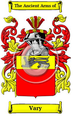 Vary Family Crest Download (JPG) Heritage Series - 600 DPI