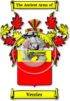 Verrier Family Crest Download (JPG) Legacy Series - 600 DPI