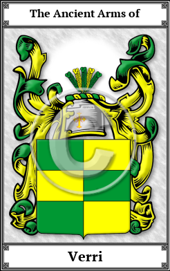 Verri Family Crest Download (JPG)  Book Plated - 150 DPI