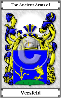 Versfeld Family Crest Download (JPG)  Book Plated - 150 DPI