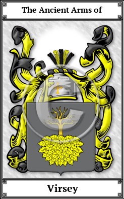 Virsey Family Crest Download (JPG) Book Plated - 600 DPI