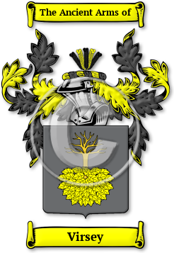 Virsey Family Crest Download (JPG) Legacy Series - 600 DPI
