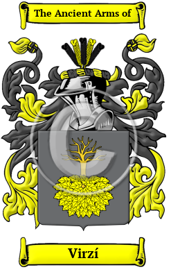 Virzí Family Crest Download (JPG) Heritage Series - 300 DPI