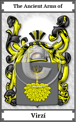 Virzí Family Crest Download (JPG) Book Plated - 600 DPI