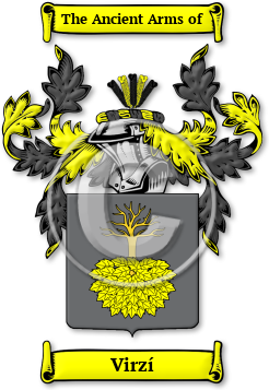 Virzí Family Crest Download (JPG) Legacy Series - 600 DPI
