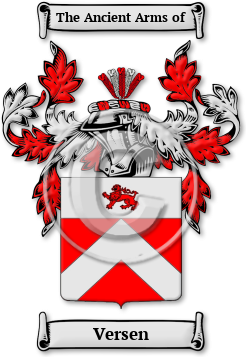 Versen Family Crest Download (jpg) Legacy Series - 150 DPI