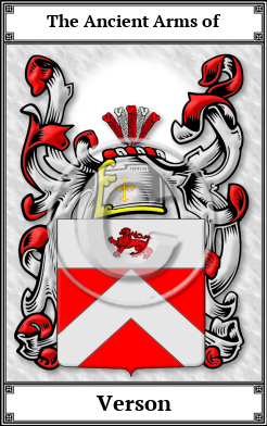 Verson Family Crest Download (JPG)  Book Plated - 150 DPI