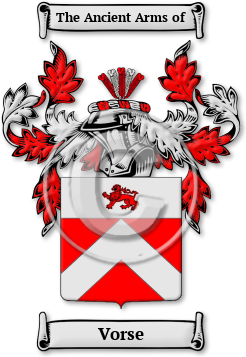 Vorse Family Crest Download (jpg) Legacy Series - 150 DPI