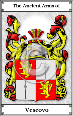 Vescovo Family Crest Download (JPG)  Book Plated - 150 DPI