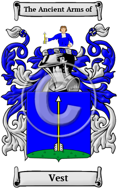 Vest Family Crest Download (JPG) Heritage Series - 600 DPI