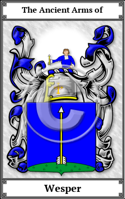 Wesper Family Crest Download (JPG)  Book Plated - 150 DPI