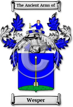 Wesper Family Crest Download (jpg) Legacy Series - 150 DPI