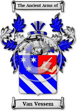 Van Vessem Family Crest Download (jpg) Legacy Series - 150 DPI