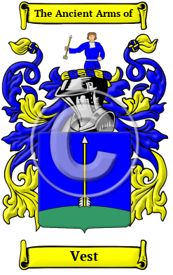 Vest Family Crest Download (JPG) Heritage Series - 600 DPI