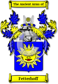 Fetterhoff Family Crest Download (JPG) Legacy Series - 600 DPI