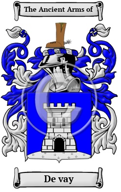De vay Family Crest Download (JPG) Heritage Series - 300 DPI
