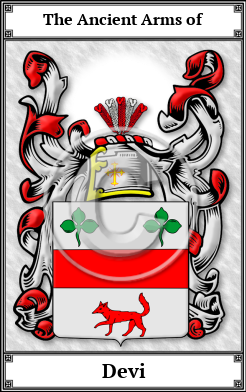 Devi Family Crest Download (JPG)  Book Plated - 150 DPI