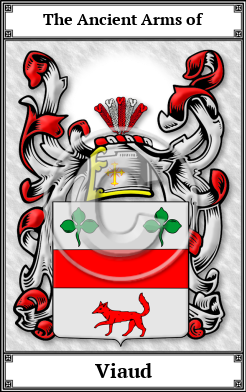 Viaud Family Crest Download (JPG)  Book Plated - 150 DPI