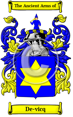 De-vicq Family Crest Download (JPG) Heritage Series - 300 DPI