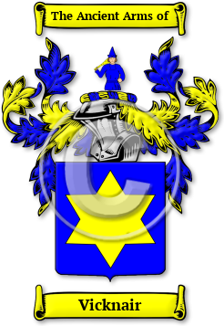 Vicknair Family Crest Download (jpg) Legacy Series - 150 DPI