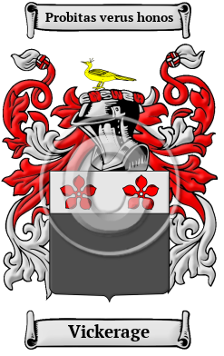 Vickerage Family Crest/Coat of Arms