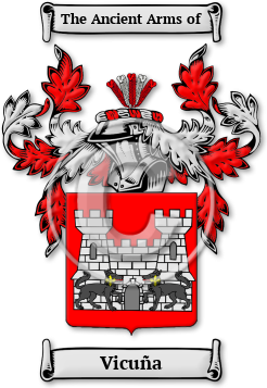 Vicuña Family Crest Download (jpg) Legacy Series - 150 DPI