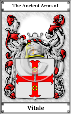 Vitale Family Crest Download (JPG)  Book Plated - 150 DPI