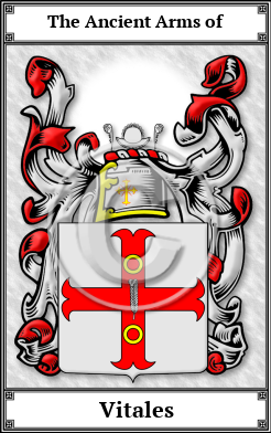 Vitales Family Crest Download (JPG)  Book Plated - 150 DPI
