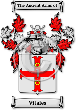 Vitales Family Crest Download (jpg) Legacy Series - 150 DPI