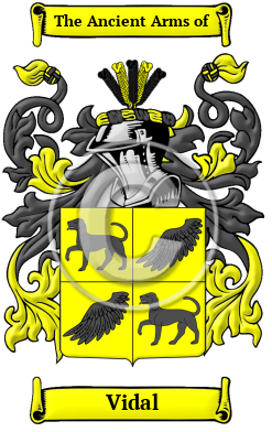 Vidal Family Crest Download (JPG) Heritage Series - 600 DPI