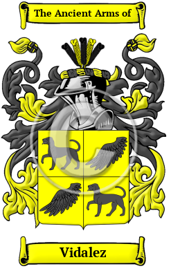 Vidalez Family Crest/Coat of Arms
