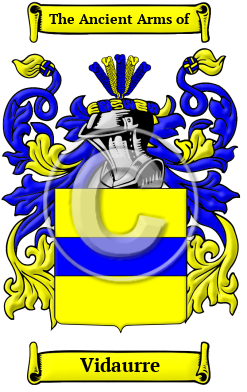 Vidaurre Family Crest Download (JPG) Heritage Series - 600 DPI