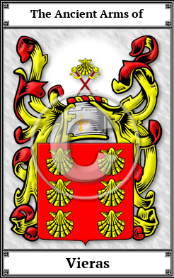 Vieras Family Crest Download (JPG) Book Plated - 600 DPI