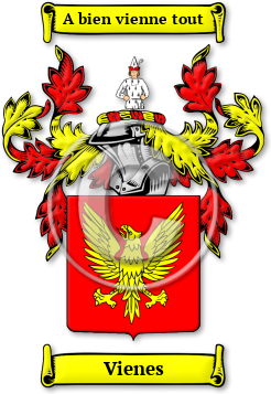 Vienes Family Crest Download (jpg) Legacy Series - 150 DPI